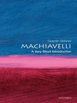 cover image of Machiavelli: A Very Short Introduction